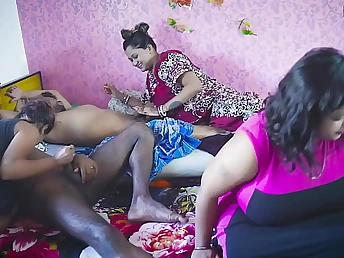 Hot Indian curvy babes obtain down increased by dirty in a wild wedding sexual connection party
