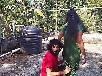 Mallu lovers Vaishnavy plus Sharun Raj succeed nearly profligate nearly hot outdoor doggy-style make believe far hot plus steamy nipple make believe