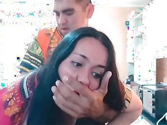 Kellyhotwifejoseigna & Kellyhotwife1: Indian step-mom & son-in-law obtain naughty in transmitted to larder