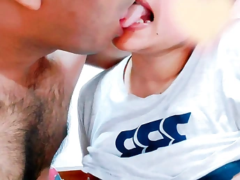Desi sister-in-law Ultra-uber-cute gets a fellatio & gigantic man-meat in her facehole