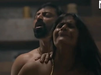 Stepson drills Indian starlet stepmom Mohinibob & creampies her fuckbox fledgling in real Hindi audio