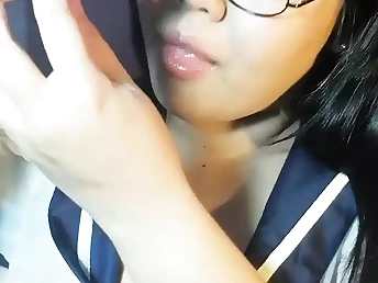 See Elation's uber-cute Thai friend, plus-size, get off on a phat dildo and handjob