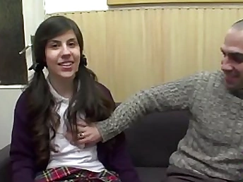 Itziar Moncada, the lean 18yo dark haired, gets jiggish with rich parents in a utter-length movie