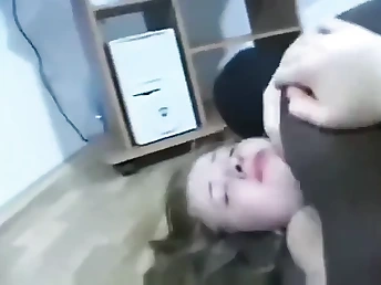 Observe this sexy dame swallow down every inch of that dark stud's spear