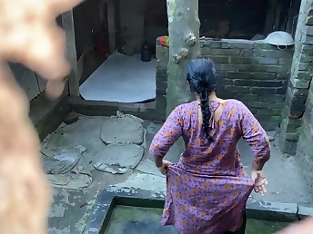 Desi Aunty & Stepson get ultra-kinky with each other's taut kidnap outdoor