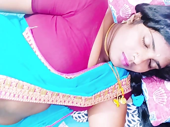 Hot MILF with huge tits and exploitive talk goes wild with desi hubby's fat dick not far from HD