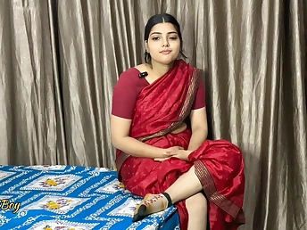 Watch MumbaiBoy's schoolgirl Evenly Saree get dicked down wits Professor Poked and get a sticky creampie