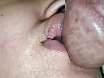 Sonny's well-mannered ejaculation for his stepmommy's cock-squeezing chocolate-colored coochie