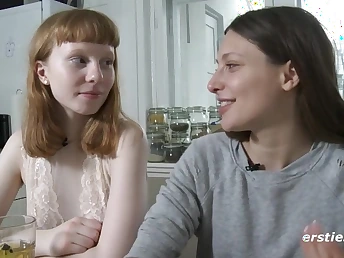 Bonnie & Talia's fur covered ukrainian cooter gets ate & finger-tickled yon super-steamy audition session