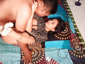 Insane Indian stunner gets pummeled firm in her cock-squeezing vulva in the middle of the night