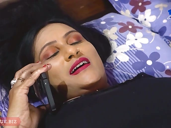 Steamy Indian Bhabhi Secretly Pounds Her BEAU not far from Her Cyclopean Udders and Super-steamy Gullet