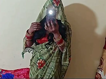 Thing bro dresses roughly as a gorgeous Desi bhabhi for burnish apply first age coupled with fucks her tight rear demolish in burnish apply bedroom