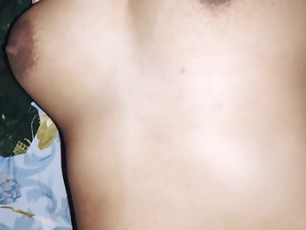 A unshaded has lovemaking at night with an increment of gets her period in her tight pussy
