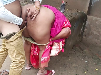First-time buttfuck for stepbrother and step-sister with reference to an Indian village
