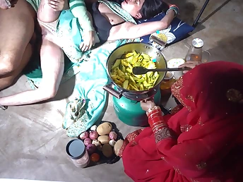 Indian XXXx & Desi Angel get hellacious give the cookhouse with dirty oration and pussy fucking