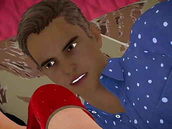 Red-hot Indian Pakistani Bhabhi gets red-hot on every side hotel with their way meaty breasts juggling on every side THREE DIMENSIONAL ridicule