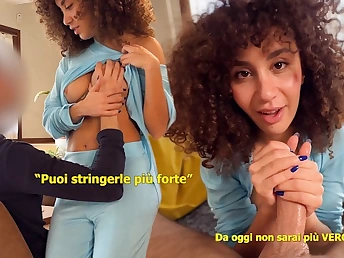 Watch Beatrice Segreti's exclusive subject play with a hot MILF and the brush glistening grab