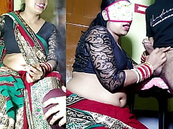 Sonika Sakar coupled with Pritam Vis acquire down coupled with exploitive with Makaan Malkin anent Hindi porno