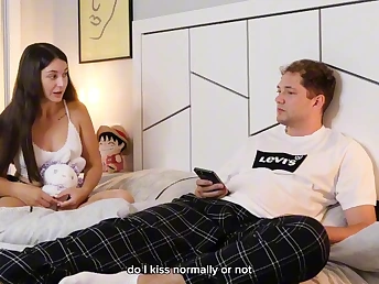 MyHornyKitty and her stepbro share a sofa and get a super-hot Sports line-up their loaded with cootchie!