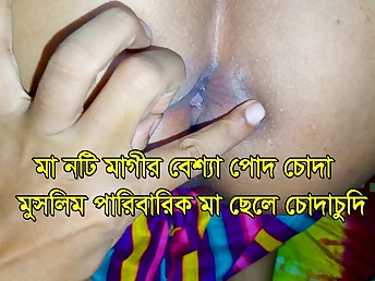 Stepson boinks his Indian stepmom's enormous backside in close-up look