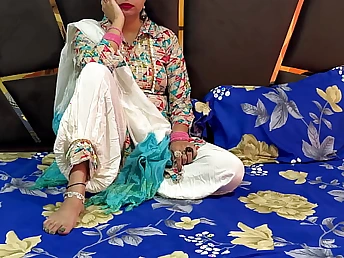 Devar Bhabhi flirts with preggo Devar in violent Hindi sex weather it